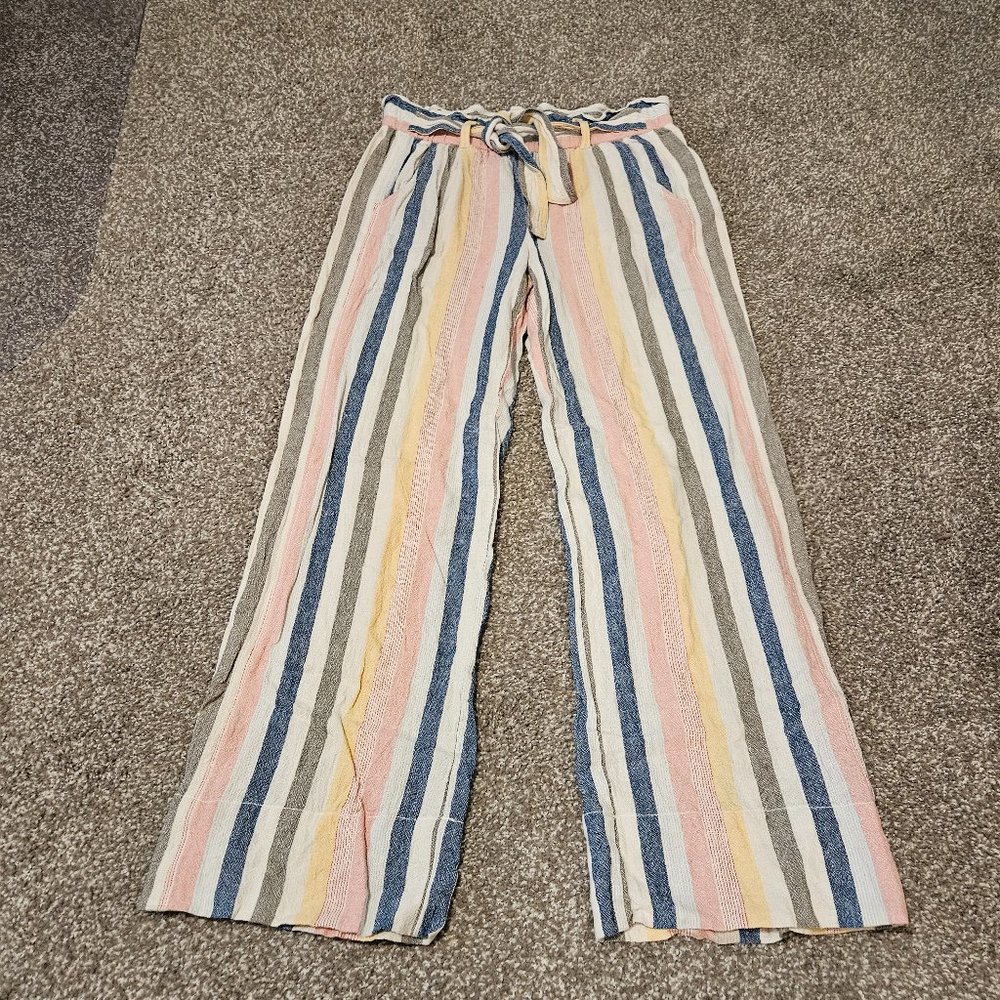 Jolt Striped Linen Pants